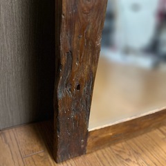 ☘️大型ミラー 姿見 リアルウッドの画像