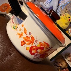 レトロ ホーロー鍋 2個セットの画像