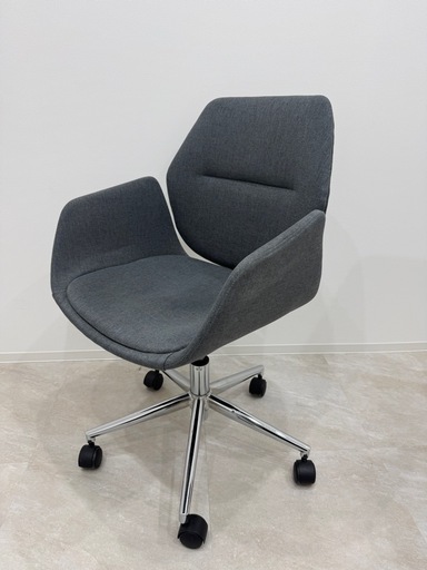 KANADEMONO Modern Design デスクチェアグレイ (れい) 高崎問屋町の
