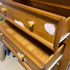 無料。アンティークチェスト　タンスの画像