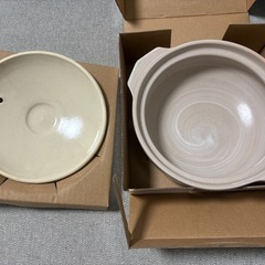 取引中　未使用　土鍋　6号　　IH不可の画像