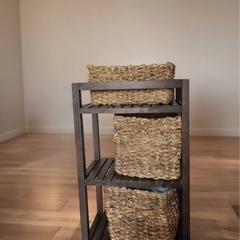 無印良品 バクバク長方形バスケット・中・2つセットの画像