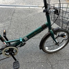 20インチ自転車　折りたたみ式　6段変速　オートライト　中古　格安の画像