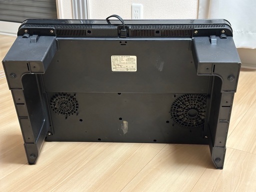 アイリスオーヤマ 2口 IHコンロ 1400W 100V 脚付き ブラック
