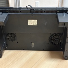 アイリスオーヤマ 2口 IHコンロ 1400W 100V 脚付き ブラックの画像