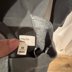 【2/2 19:00〜22:00引取りに来てくださる方限定無料】ユナイテッドアローズ　グレー フード付きロングカーディガンの画像