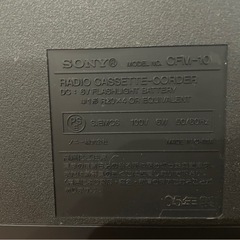 ◇SONY ソニー ラジオ カセットプレイヤー CFM-10 2005年製の画像