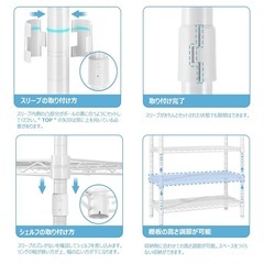 ワードローブ ハンガーラック 大容量 洋服ラックの画像