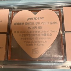 ペリペラシャドウとクリオエッセンシャルリップチークの画像