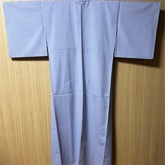 着物 夏着物 色無地 青藤色の画像