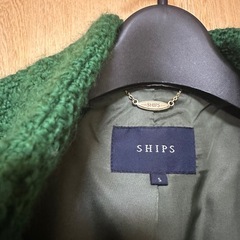 SHIPS ships シップス　コート　レディース　S グリーン　緑の画像