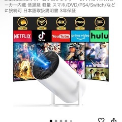 ※受付終了※【美品】家庭用プロジェクターの画像