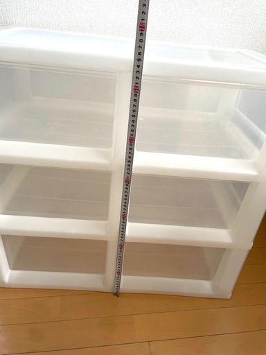 【取引中】 5
ケースセット　衣装ケース　透明プラスチック