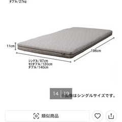 ニトリマットレスS  電動ベッド対応の画像