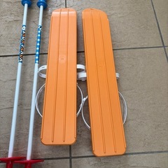 普段の冬靴のまま遊べる＊ミニスキーの画像