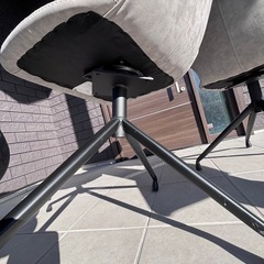 4脚あります！ダイニングチェア　回転椅子　アーマーラウンジチェア　の画像