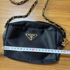 PRADA プラダ ノベルティ ポーチ ショルダーバック ブラックの画像