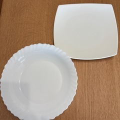 プレート(大)四角&丸　2枚セットの画像