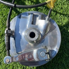 TW200 磨き上げ フロントドラムブレーキ メーターケーブル ブレーキレバーセット 固着無し の画像