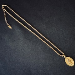  N47*《ステンレス》*マリア様_カトリック/奇跡のメダイ_スクリューチェーンの画像