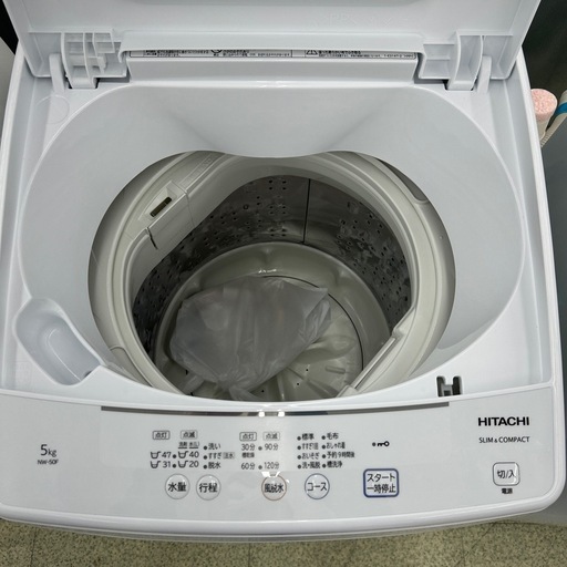 リユースのサカイ東金店 HITACHI 洗濯機 21年製 5kg TJ17455