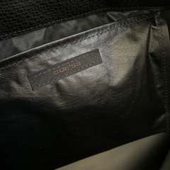 CUE"SS ボストンバッグ黒旅行革の画像