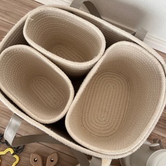 ※未使用品有　PUPPAPUPO  おむつストッカー　授乳ライト　プティマイン　ベビー帽子　などの画像