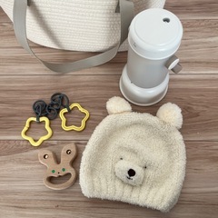 ※未使用品有　PUPPAPUPO  おむつストッカー　授乳ライト　プティマイン　ベビー帽子　などの画像