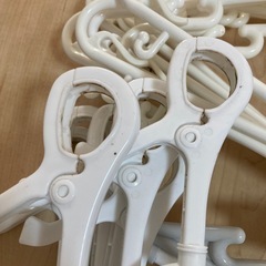 ハンガー3種類、洗濯バサミの画像