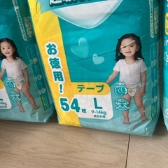 【大容量タイプ54枚】パンパース L 4袋セット テープタイプ の画像