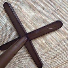 木製ハンガーラックの画像