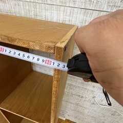 木製のオープンシェルフ（収納棚）
の画像