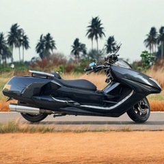 カスタムビックスクーター　HIDヘッドライト　USB　走行距離1万キロ代　美車　マグザム　自賠責保険R11年まで　埼玉の画像