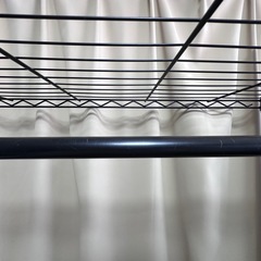 ブラック　メタルラック　ハンガーラックの画像