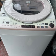 運搬可能🚚動作良好 SHARP 洗濯機 8kg の画像