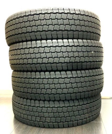 大91 スタッドレスタイヤ GOODYEAR アイスナビカーゴ　165/R13 中古 4本セット　  