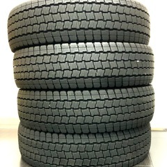 大91 スタッドレスタイヤ GOODYEAR アイスナビカーゴ　165/R13 中古 4本セット　  の画像