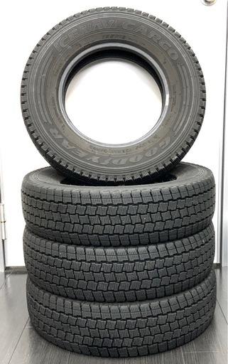 大91 スタッドレスタイヤ GOODYEAR アイスナビカーゴ　165/R13 中古 4本セット　