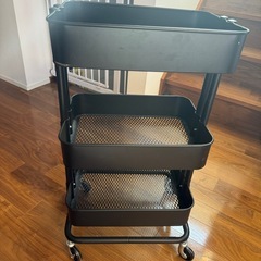 キッチンワゴン(黒)の画像