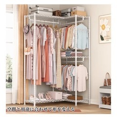 大容量！ハンガーラックの画像