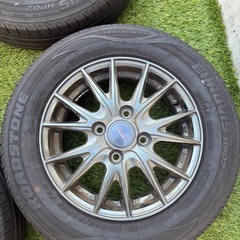 ノーマルタイヤ　アルミホイール　4本セット　NBOX ムーブ　プレオ　ワゴンR 他 　145/80/R13の画像