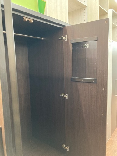 ?大川家具?クローゼット?収納?ブラウン?木目調?2595
