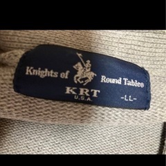 ③KRT グレー カーディガン LLサイズの画像