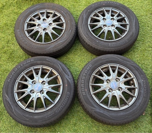 ノーマルタイヤ　アルミホイール　4本セット　NBOX ムーブ　プレオ　ワゴンR 他 　145/80/R13
