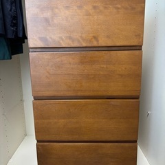 無印良品木製チェスト4段の画像