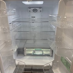 日立　6ドア冷凍冷蔵庫　441L  0203-01の画像