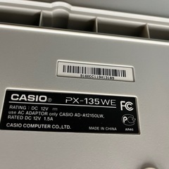 CASIO デジタルピアノ Privia/電子ピアノ PX-135WE 動作確認済の画像