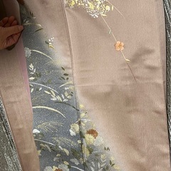 着物 ベージュピンク 桜 梅 春の画像