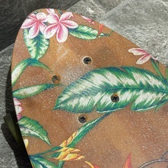 GLOBE フラワー柄 スケートボードの画像