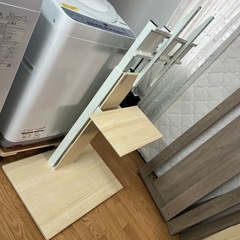 🉐テレビスタンド 32～77インチ対応 隠しキャスター付き 【左右首振り】の画像